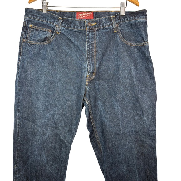 Arizona Jeans Co‎ Mens Loose Straight Fit Dark Wash Denim Jeans Size 40x30 - Picture 2 of 9